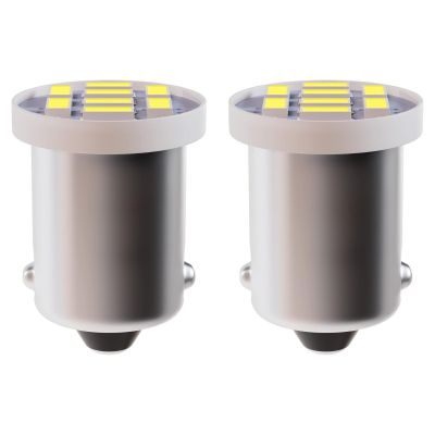 Allextreme EX-TPW2 BA9S LED Parking Light Super Bright 8 SMD Car Interior License Plate Wedge Dome Trunk Dashboard Bulb for Car Bike and Motorcycle (3W, White, 2 PCS)
