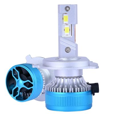 AllExtreme K10-H4 LED Headlight Conversion Kit 70W CREE LED Chips 11000LM Headlamp Bulbs 6000K Bright Fog Light Ideal for Cars (Set of 2)