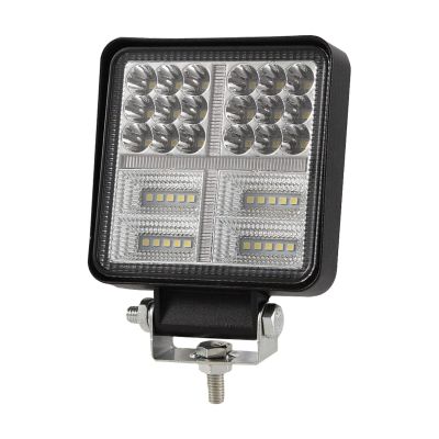 Allextreme EX38L01 48W Car Irradiation Lamp IP67 High-Intensity 38LED Dual Beam Power Work Light Vehicle Accessory Compatible with Cars Trucks SUVs (Yellow & White, Pack of 1)