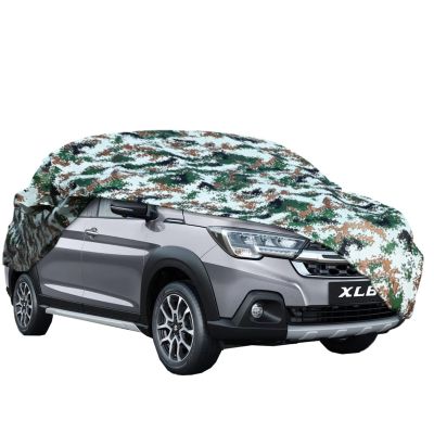 AllExtreme MXP5007 Car Body Cover 100% Waterproof Compatible with Maruti Suzuki XL-6 Custom Fit Dust UV Heat Resistant Indoor Outdoor Body Protection (Army Print with Mirror)