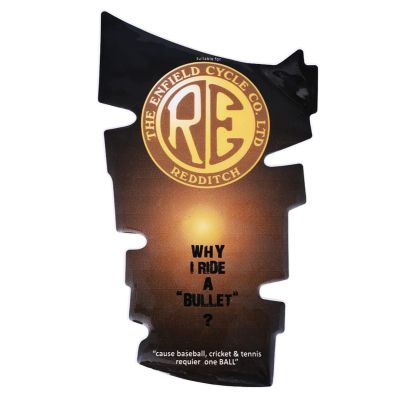 AllExtreme EX3TNS Customized Fuel/Gas Tank Pad Protector Decal Sticker Compatible with Enfield Bullet (Golden)