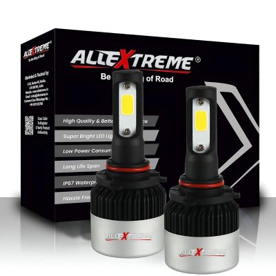 AllExtreme 72 Watt 9005 Car LED Headlight 9000LM Super Bright Beam 6500K S2 Led Chips Conversion Kit Car Bulb Driving Headlamp Fog Light for SUVs Trucks Sedans