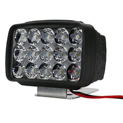 Allextreme EXNPE42 15 LED Fog Light 12V DC Headlamp Bar Wate Resistant for Off-Roading Scooty Motorcycle Car (Pack of 2 with On/Off Switch)