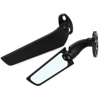 AllExtreme EXNPE09 Imported Original Wind Wing Rearview Stealt Fully-Faired Bikes R15 V4M, R15 V4, R15 V3 | Ninja 250 Adjustable (Black, Pack of 2, With Led Light)