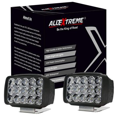Allextreme EXNPE08 Original Imported 12V DC Light, Waterproof Head Lamp, Bar Light Universal For All (Pack of 2, Free On/Off Switch, White)
