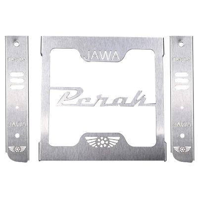 AllExtreme Euro J6 Radiator Grill Bike Radiator Grille Protector Motorcycle Accessory Shield Cover Heavy Duty Compatible With Jawa Perak (Silver)
