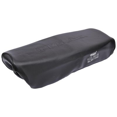 Allextreme Euro Seat Cover Comfortable Fitting PU Leather Adjustable with Black Thread Waterproof Scooty Seat Compatible with I Qube (Black)