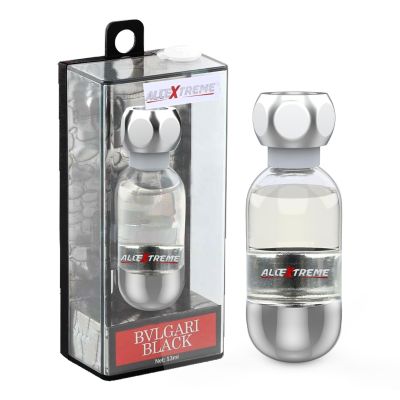 ALLEXTREME Car Air Freshener Perfume Dashboard Vent Liquid Clip Diffuser Lasting Fragrance Spill-proof Auto Interior Accessories for Car & Offices (13ml,Bvlgari black)
