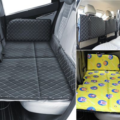 Allextreme S30 Non Inflatable Car Bed Mattress 2 in 1 Double-Sided Back Seat Foldable Sleeping Bed for Kids & Adults Travel Trips Camping Picnic Universal Fit
