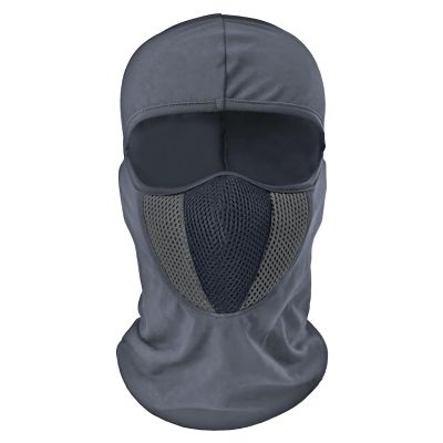 AllExtreme Full Face Cover Mask Bike Riding & Cycling Anti Pollution Dust Sun Protection Balaclava with Air Filter Mesh (Gray)