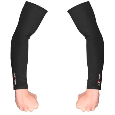 Allextreme Arm Sleeves for Men & Women Hand UV Protection Cover for Basketball Cricket Biking and Outdoor Use - (Black, Pair of 1)