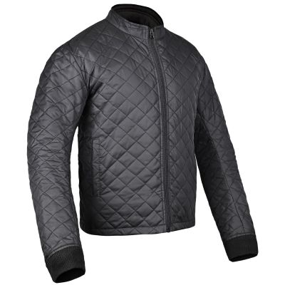 Allextreme Winter Liner for Riding Jacket Quilted Full Sleeved Thermal Running Softshell Windbreaker Jackets (2XL, Black)