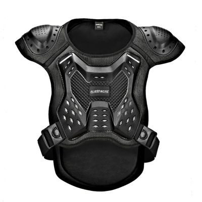 AllExtreme AMCP001 Motocross Adult Full Body Armour Jacket Spine Chest Protection Gear Guard Jacket for ATV MTB and Motorcycle (Black, Size - S)