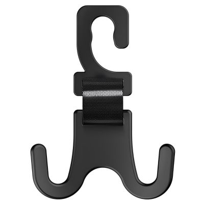 Allextreme Car Seat Headrest Hook Universal Backseat Space Saving Organizer Purse Hook for Holding Handbag Coat Bag Water Bottle Groceries (Pack of 1, Black)
