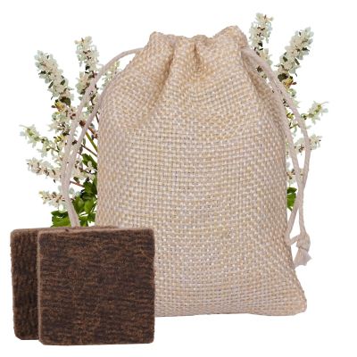 Allextreme Hanging Wood Jute Bag Car Perfume Scent - Majestic Musk Fragrance for 30 Days Diffuser Interior Car-Accessories Air Freshener with Essential Oil Aroma (Set of 1, 40g)