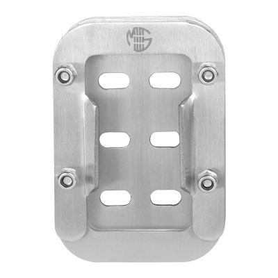 Allextreme Bike Side Stand Extender Motorcycle Kickstand Pad Enlarger Base Compact Strong & Durable Support Plate Compatible with Interceptor (Pack of 1, Silver)