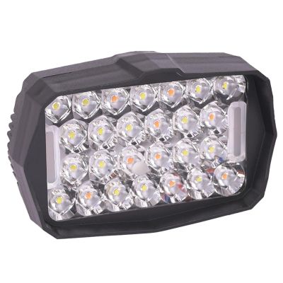 Allextreme 30W LED Fog Lamp 9-85V DC Power 3000 Lm High Brightness Bar Lights External Spotlight with Mounting Bracket Universal Fit for All Cars and Bikes (Cool White/Red, Pack of 1)