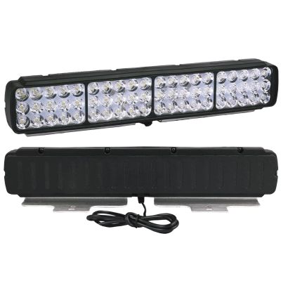 Allextreme 24W LED Fog Lamp 9-85V DC Power 9000 Lm High Brightness Bar Lights External Spotlight with Mounting Bracket Universal Fit for All Cars and Bikes (Yellow/Warm White, Pack of 1)