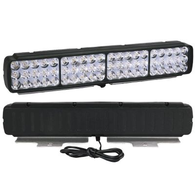 Allextreme 24W 9-85V DC Power 9000 Lm High Brightness LED Fog Lamp Bar Lights External Spotlight with Mounting Bracket Universal Fit for All Cars and Bikes (Warm White/Cool White, Pack of 1)