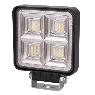 Allextreme 24W 9-85V DC Power 7000 Lm High Brightness LED Fog Lamp Bar Lights External Spotlight with Mounting Bracket Universal Fit for All Cars and Bikes (Warm White/Yellow, Pack of 1)