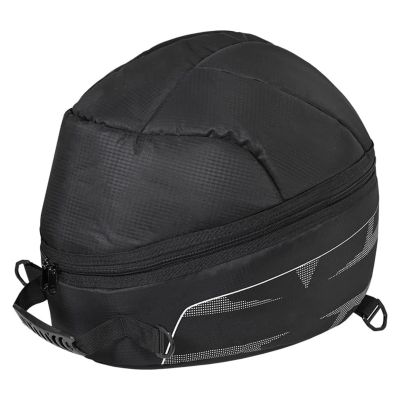AllExtreme Full Face Helmet Bag Large Capacity Lightweight Bikers Headwear Bluetooth Devices & Accessories Storage Bags with Removable Strap & Pocket for Motorcycle Bike Riding (1Pc, Black)