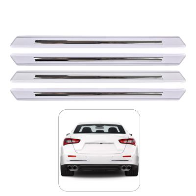 AllExtreme Anti-Collision Patch Front and Rear Universal Bumper Guard Strip Adhesive Anti-Scratch Door Sill Protector Trim for Car Doors Edge (Set of 1, White)