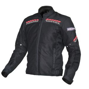 Allextreme SPEEDO Unisex All weather Adult Motorcycle Riding Jacket with Impact Protection Back & Elbow Guard Reflective Stickers and Abrasion Resistance (3XL, Red)