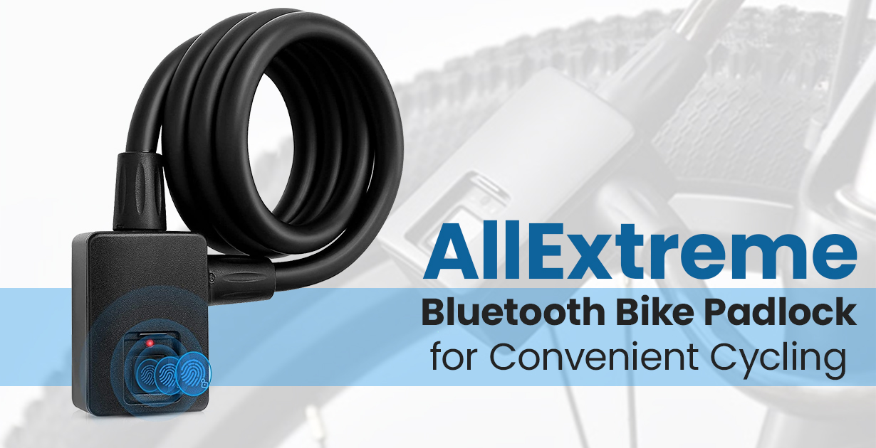 AllExtreme Bluetooth Bike Padlock for Convenient Cycling