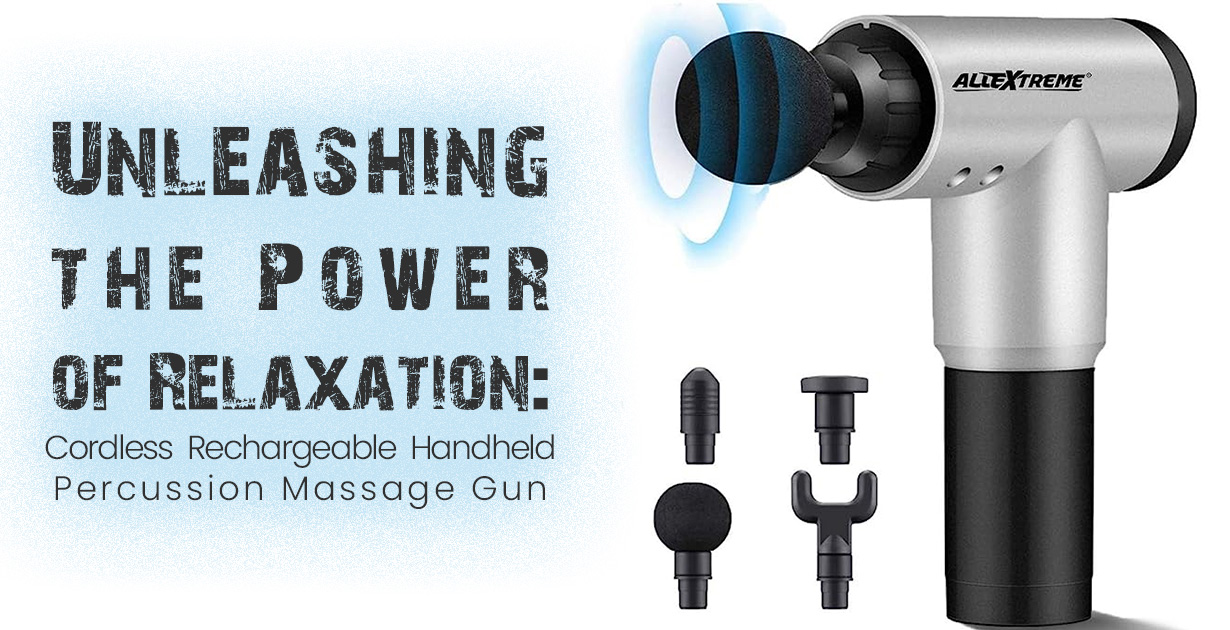 Unleashing the Power of Relaxation: Cordless Rechargeable Handheld Percussion Massage Gun
